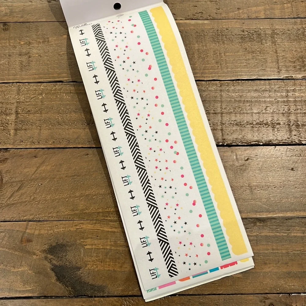 The Happy Planner Washi Fitness stickers